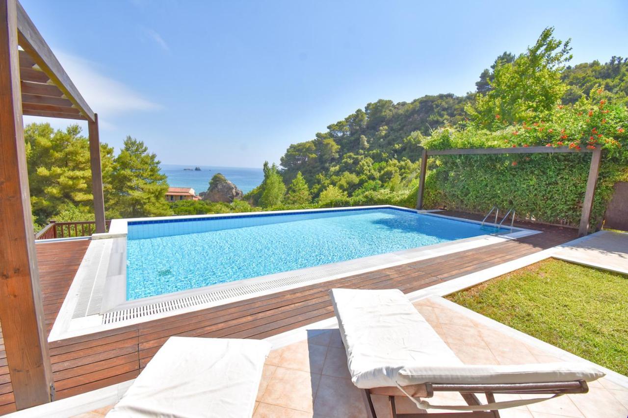 Corfu Resorts Villas Pelekas Bagian luar foto