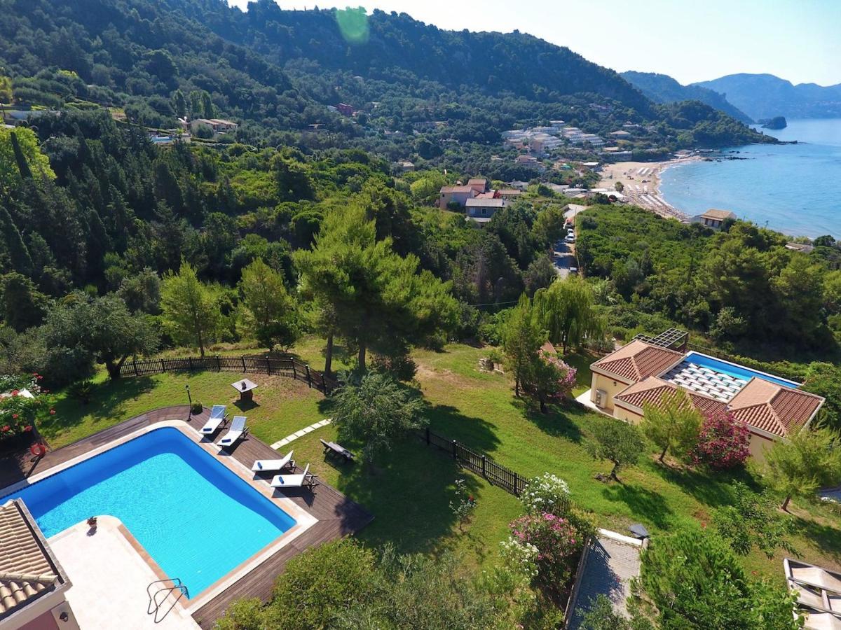 Corfu Resorts Villas Pelekas Bagian luar foto