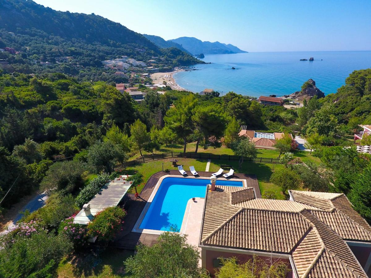Corfu Resorts Villas Pelekas Bagian luar foto