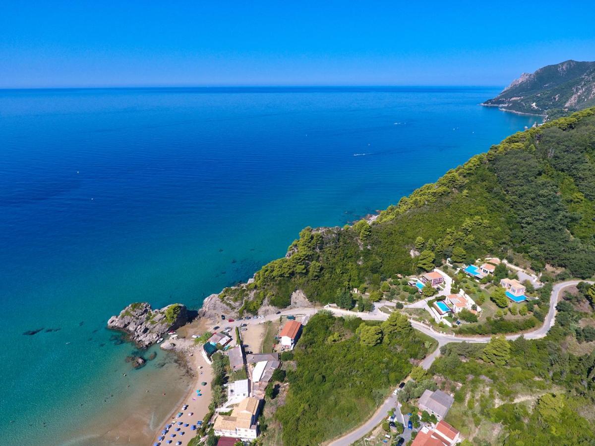 Corfu Resorts Villas Pelekas Bagian luar foto