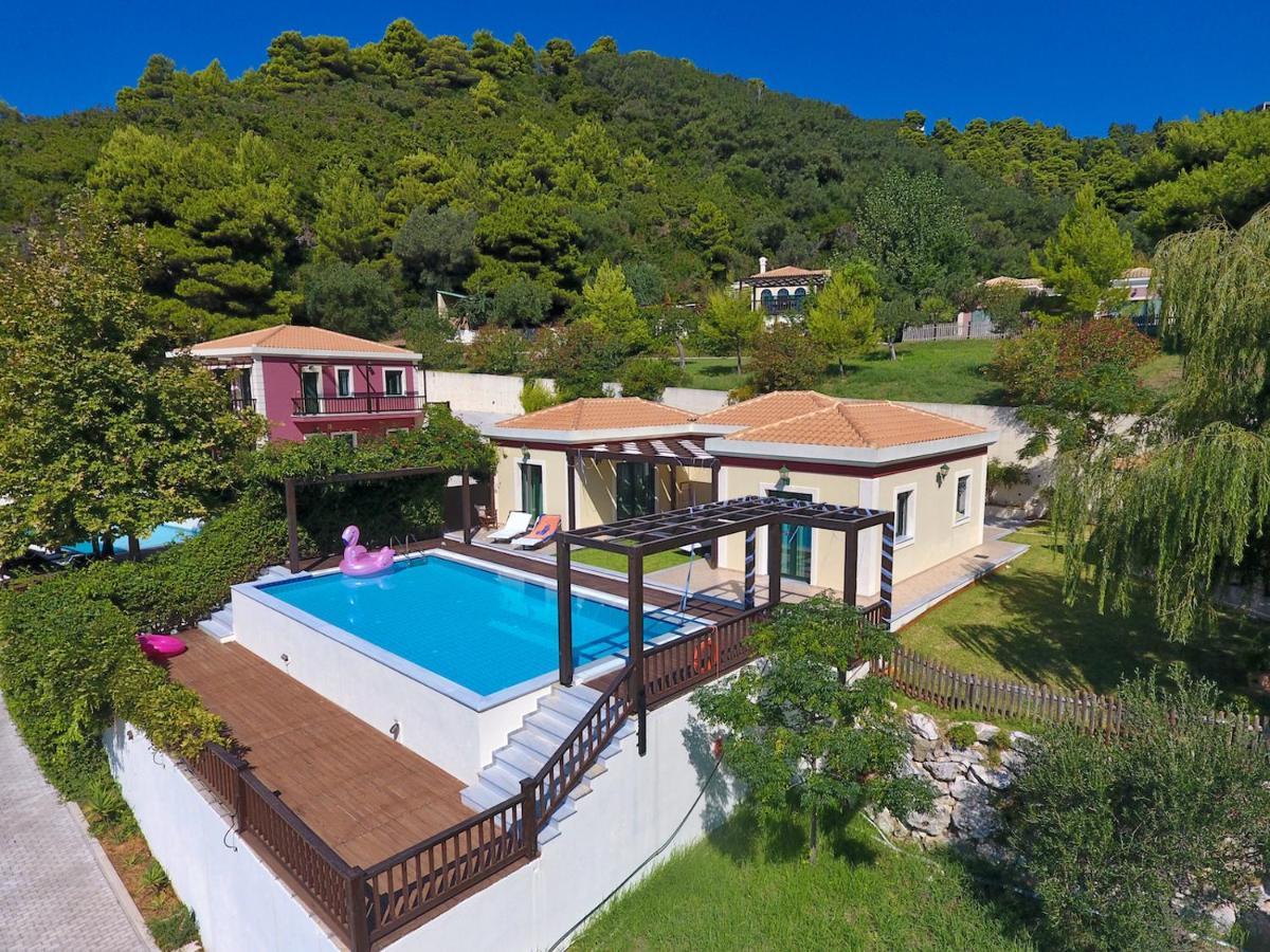 Corfu Resorts Villas Pelekas Bagian luar foto