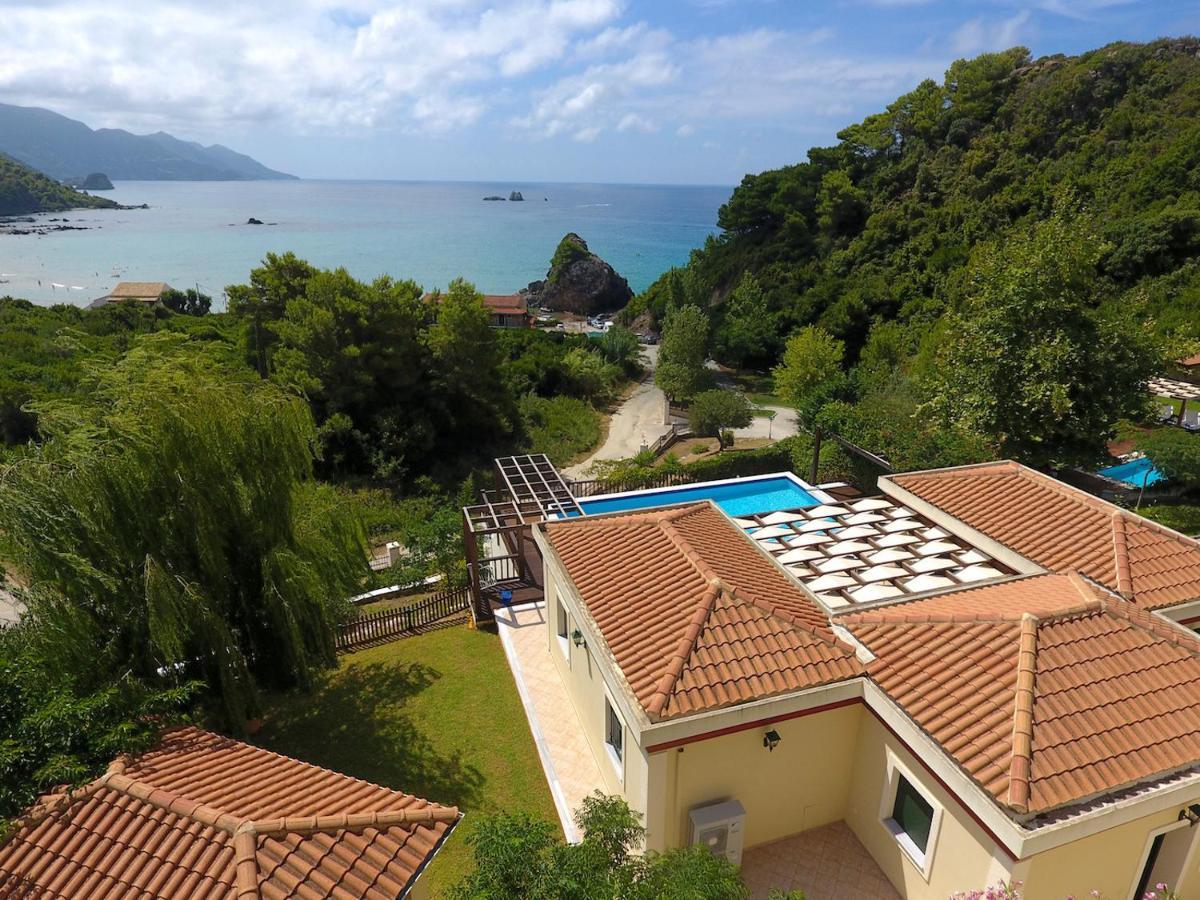 Corfu Resorts Villas Pelekas Bagian luar foto
